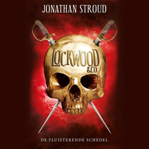 Portada del audiolibro «De fluisterende schedel», de Jonathan Stroud