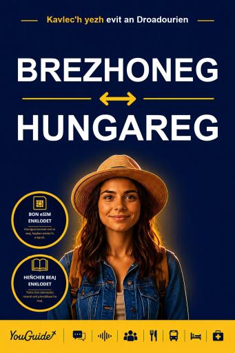 Portada del libro «The Language Guide for Travelers - Breton to Hungarian», de YouGuide