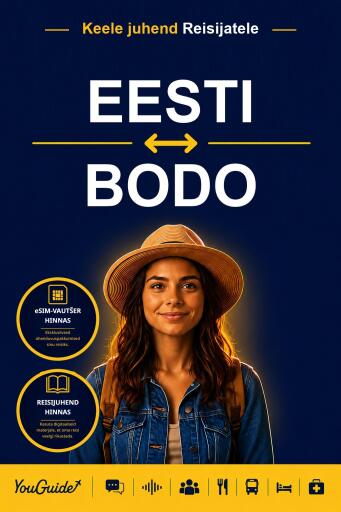 Portada del libro «The Language Guide for Travelers - Estonian to Bodo», de YouGuide
