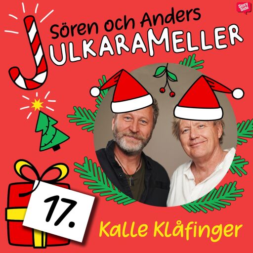 Portada del audiolibro «Kalle Klåfinger», de Sören Olsson, Anders Jacobsson