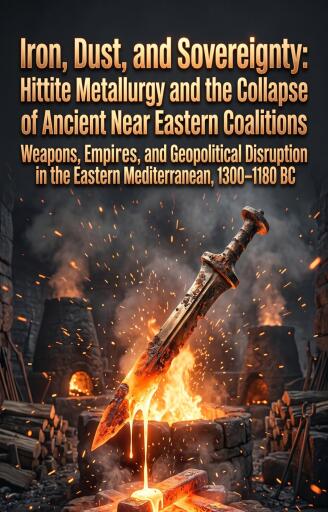 Portada del libro «Iron, Dust, and Sovereignty: Hittite Metallurgy and the Collapse of Ancient Near Eastern Coalitions», de Gideon Thorne Jr.