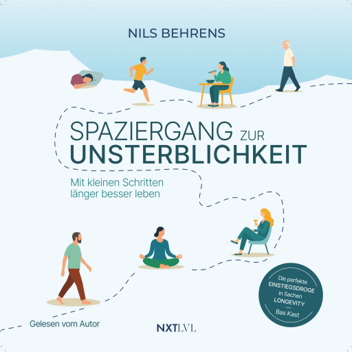 Portada del audiolibro «Spaziergang zur Unsterblichkeit», de Nils Behrens
