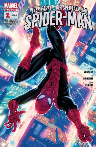 Portada del libro «Peter Parker: Der spektakuläre Spider-Man 1 - Im Netz der Nostalgie», de Chip Zdarsky