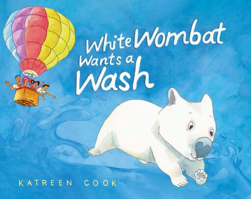 Portada del libro «White Wombat Wants a Wash», de Katreen Cook