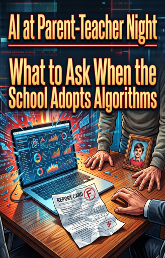 Portada del libro «AI at Parent-Teacher Night», de Sienna Vale