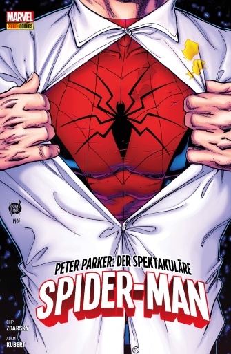 Portada del libro «Peter Parker: Der spektakuläre Spider-Man - Gefährliche Familienbande», de Chip Zdarsky