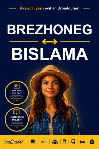 Portada del libro «The Language Guide for Travelers - Breton to Bislama», de YouGuide