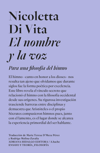 Portada del libro «El nombre y la voz», de Nicoletta Di vita