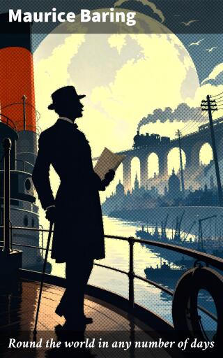 Portada del libro «Round the world in any number of days», de Maurice Baring