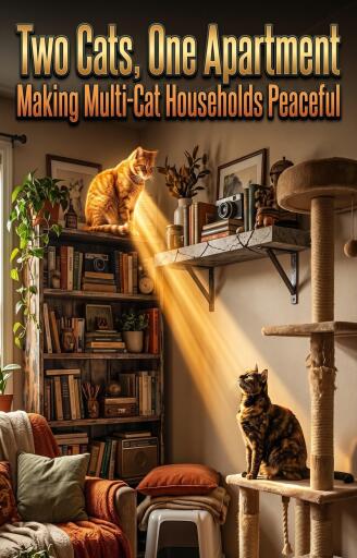 Portada del libro «Two Cats, One Apartment», de Emma Hart