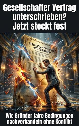 Portada del libro «Gesellschafter Vertrag unterschrieben? Jetzt steckt fest», de Kathrin Arnold