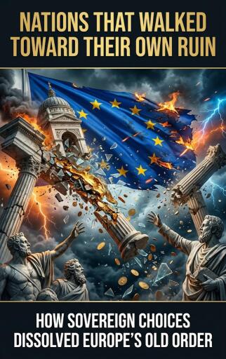 Portada del libro «Nations that walked toward their own ruin», de Ryan Holloway