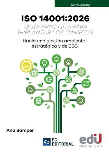 Portada del libro «ISO 14001:2026. Guía práctica para implantar los cambios», de Ana Samper