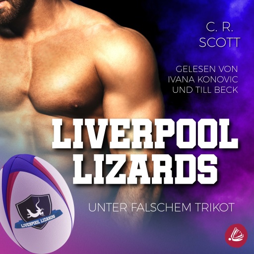 Portada del audiolibro «Unter falschem Trikot», de C. R. Scott