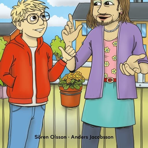 Portada del libro «Bert och tant Börje», de Sören Olsson, Anders Jacobsson