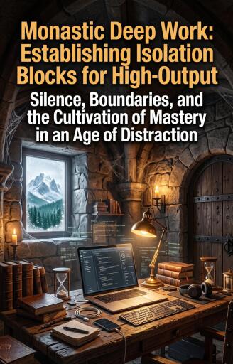 Portada del libro «Monastic Deep Work: Establishing Isolation Blocks for High-Output Roles», de Jonathon Johnson