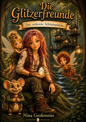 Portada del libro «Die Glitzerfreunde», de Nina Grofemeier