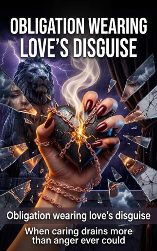 Portada del libro «Obligation wearing love's disguise», de Caleb Prescott