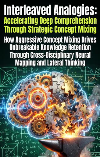 Portada del libro «Interleaved Analogies: Accelerating Deep Comprehension Through Strategic Concept Mixing», de Alejandro Lee