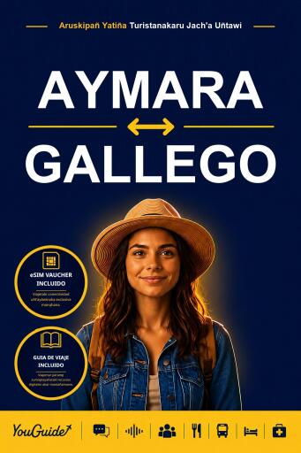 Portada del libro «The Language Guide for Travelers - Aymara to Galician», de YouGuide