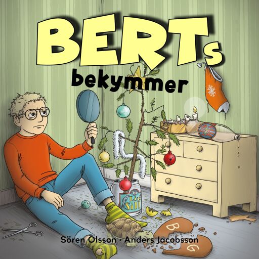 Portada del audiolibro «Berts bekymmer», de Sören Olsson, Anders Jacobsson