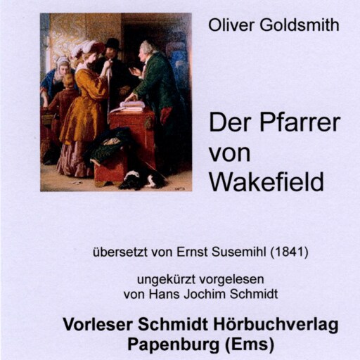 Portada del audiolibro «Der Pfarrer von Wakefield», de Oliver Goldsmith