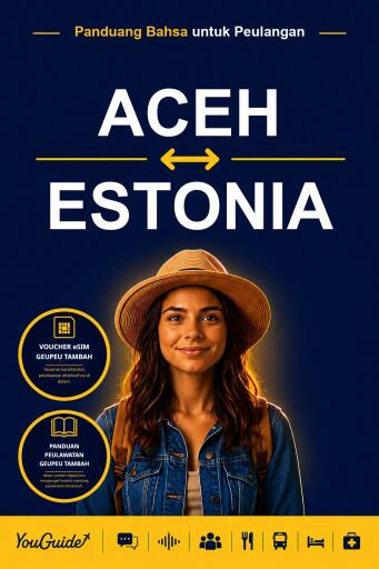 Portada del libro «The Language Guide for Travelers - Acehnese to Estonian», de YouGuide