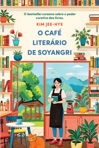 Portada del libro «O Café Literário de Soyangri», de Kim Jee-Hye