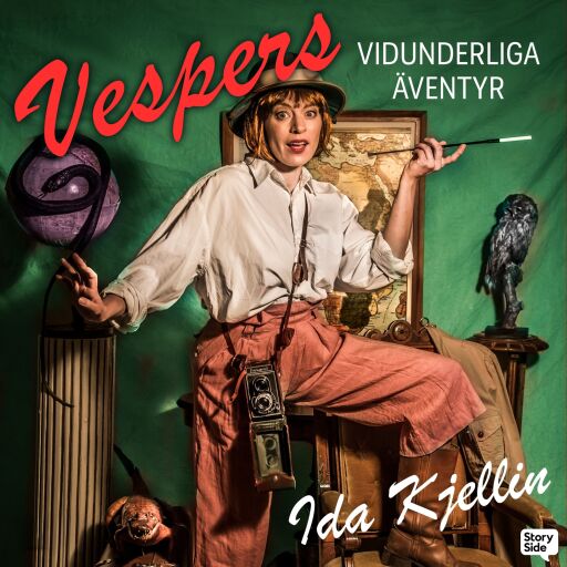 Portada del audiolibro «Vespers vidunderliga äventyr», de Ida Kjellin