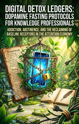 Portada del libro «Digital Detox Ledgers: Dopamine Fasting Protocols for Knowledge Professionals», de David Correy
