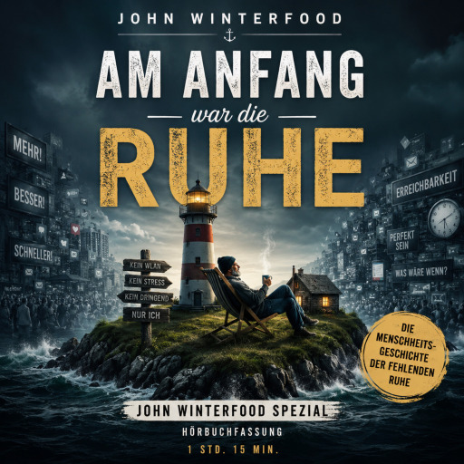 Portada del audiolibro «Am Anfang war die Ruhe», de John Winterfood