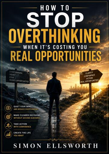 Portada del libro «How to Stop Overthinking When It's Costing You Real Opportunities», de Simon Ellsworth