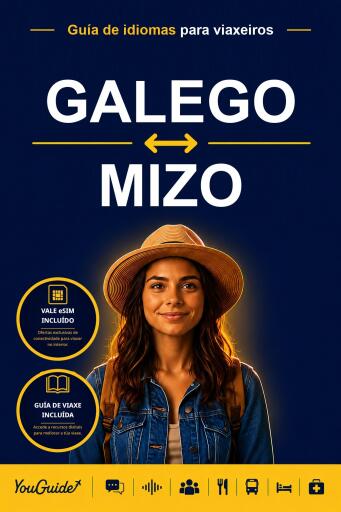 Portada del libro «The Language Guide for Travelers - Galician to Mizo», de YouGuide