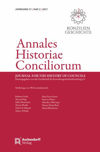 Annales Historiae Conciliorum, Heft 2/2021