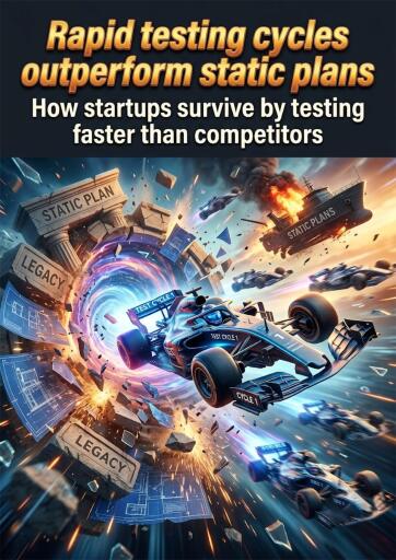 Portada del libro «Rapid testing cycles outperform static plans», de Emma Whitaker