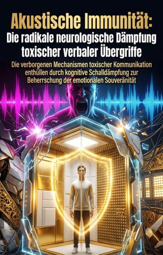 Portada del libro «Akustische Immunität: Die radikale neurologische Dämpfung toxischer verbaler Übergriffe», de Maximilian von Auen