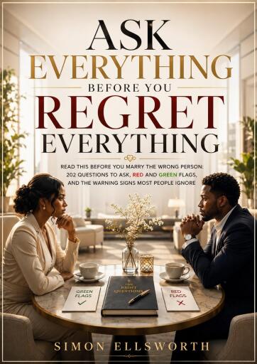 Portada del libro «Ask Everything Before You Regret Everything», de Simon Ellsworth