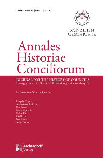 Annales Historiae Conciliorum, Heft 1/2022