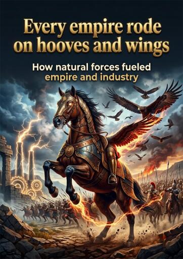 Portada del libro «Every empire rode on hooves and wings», de Elijah Morgan