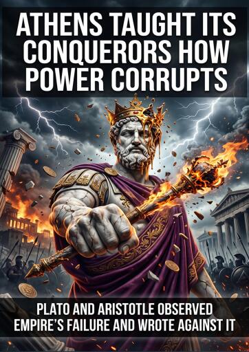 Portada del libro «Athens Taught Its Conquerors How Power Corrupts», de Emma Whitaker