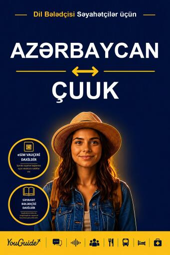 Portada del libro «The Language Guide for Travelers - Azerbaijani to Chuukese», de YouGuide