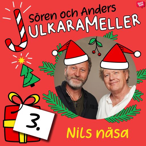 Portada del audiolibro «Nils Näsa», de Sören Olsson, Anders Jacobsson