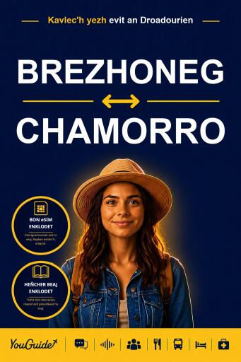 Portada del libro «The Language Guide for Travelers - Breton to Chamorro», de YouGuide