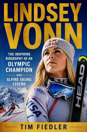 Portada del libro «Lindsey Vonn: The Inspiring Biography of an Olympic Champion and Alpine Skiing Legend», de Tim Fiedler