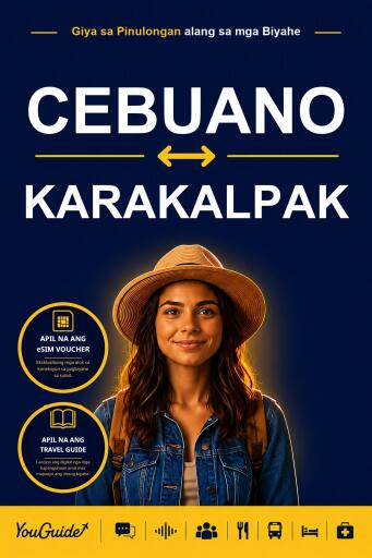 Portada del libro «The Language Guide for Travelers - Cebuano to Karakalpak», de YouGuide