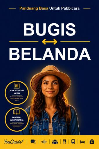 Portada del libro «The Language Guide for Travelers - Buginese to Dutch», de YouGuide