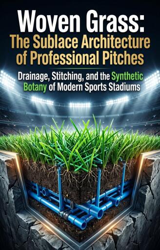Portada del libro «Woven Grass: The Subsurface Architecture of Professional Pitches», de Patrick Gable
