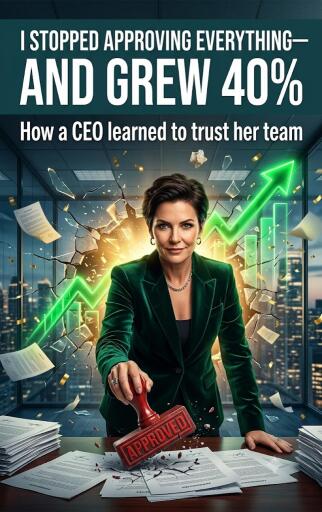 Portada del libro «I stopped approving everything—and grew 40%», de Elias Quinn