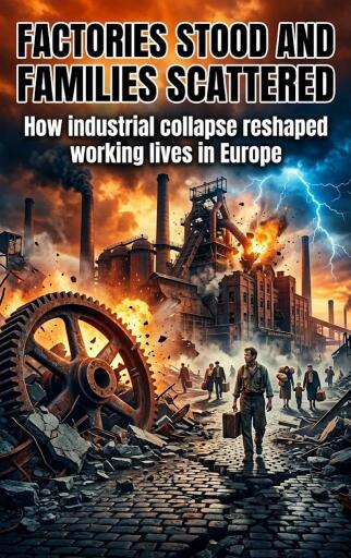 Portada del libro «Factories stood and families scattered», de Olivia Bennett