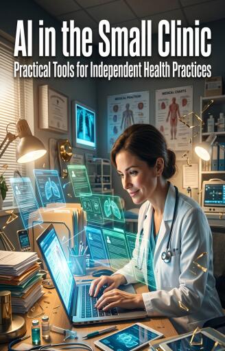 Portada del libro «AI in the Small Clinic», de Owen Marlowe